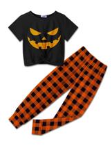Conjunto de calças Arshiner Girls, agasalhos Twist Front, de 4 a 13 anos