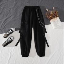 Conjunto De Calças Cargo Harajuku Femininas Para Primavera E Outono Com Blusa De Manga Longa E