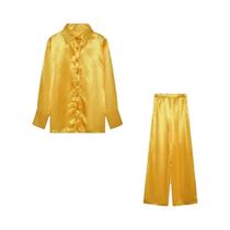 Conjunto De Calças Casual Multicolorido Estilo Europeu Em Alta Venda