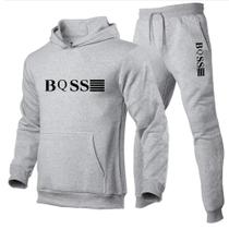 Conjunto De Calças Com Capuz Esportivo Casual Masculino Conjunto De Moletom De Corrida Conjunto De