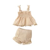 Conjunto de calças curtas para bebês meninas Conjunto de calças curtas para bebês meninas