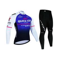 Conjunto De Calças De Ciclismo De Lã Térmica Masculina Para Inverno, Roupa Para Bicicleta Mtb, Quick