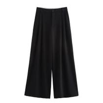 Conjunto De Calças De Perna Larga De Moda De Outono Estilo Europeu-Americano Com Decoração De Cinto