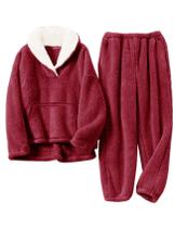 Conjunto de calças Rousytn Girls Fuzzy Fleece Winter, 2 peças de 11 a 12 anos Conjunto de calças Rousytn Girls Fuzzy Fleece Winter, 2 peças de 11 a 12 anos