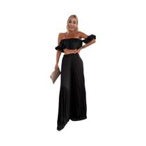 Conjunto De Calças Sem Alças Elegante Para Mulheres, Moda De Verão Casual, Calças Elásticas De Cor
