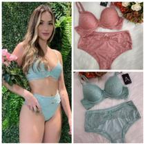 Conjunto de calcinha e sutiã em poliamida Essencial Moda Íntima Tamanho GG Conjunto de calcinha e sutiã em poliamida Essencial Moda Íntima Tamanho GG