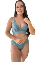 Conjunto De Calcinha E Sutiã Gota D'Água.