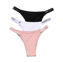 Conjunto De Calcinhas De Algodão De Cintura Baixa Para Mulheres, Sexy E Confortável, Com Cinta De