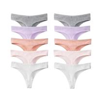 Conjunto De Calcinhas De Algodão Femininas 10 Peças Confortáveis E Sexy Para Esportes