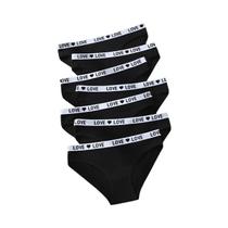 Conjunto De Calcinhas De Algodão Listradas Femininas 7 Peças Sexy Macias Respiráveis Com Estampa De