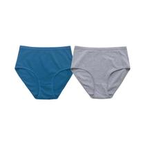 Conjunto De Calcinhas Femininas De Algodão Com Cintura Alta, Conjunto De 2 Peças, Lingerie
