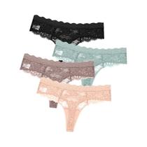 Conjunto De Calcinhas Sexy De Renda Para Mulheres S-XL, G-string, Lingerie, Roupa Íntima Feminina