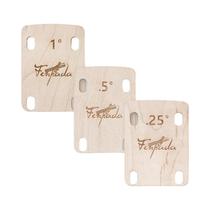 Conjunto De Calços Para Braço De Guitarra 0.25 0.5 1 Grau Calços De Madeira Para Ajuste De Braço De