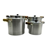 Conjunto de Caldeirões 4 Peças Hotel Restaurante Alumínio