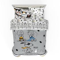 Conjunto de cama aconchegante Franco Peanuts Halloween Queen de 5 peças