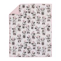 Conjunto de cama de berço Disney Minnie Mouse de 6 peças para berçário Conjunto de cama de berço Disney Minnie Mouse de 6 peças para berçário