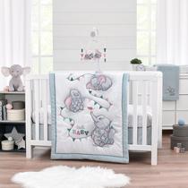 Conjunto de Cama de Berço NoJo Disney Dumbo Hello Baby - 3 Peças
