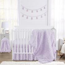 Conjunto de Cama de Berço Sweet Jojo Designs - Floral Rosa