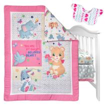Conjunto de Cama de Berço Trend'lay 4 Peças para Menina