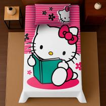 Conjunto de cama de solteiro 2 peças Hello Kitty 2 Lençol e fronha