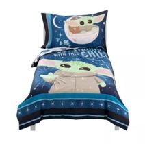 Conjunto de cama infantil NoJo Star Wars The Child Grogu 4 peças