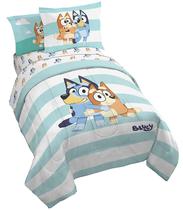 Conjunto de cama Jay Franco Bluey & Bingo em tamanho real de 7 peças