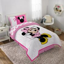 Conjunto de cama Jay Franco Minnie Mouse XOXO Twin 5 peças