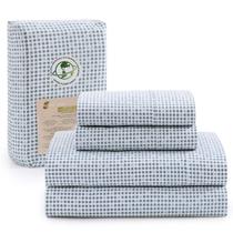 Conjunto de cama LANE LINEN King Size 100% algodão orgânico, 4 peças