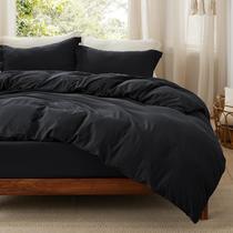 Conjunto de Cama Queen Bedsure - Capa de Edredom e Lençol Pretos