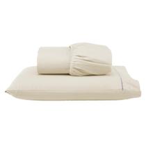 Conjunto de Cama Solteiro 400 Fios Percal 2 Peças Toque Macio
