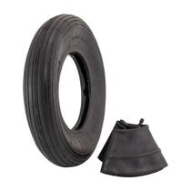 Conjunto de Câmara de Ar para Pneu Marathon 4.80/4.00-8 com Banda de Rodagem Ranhurada Conjunto de Câmara de Ar para Pneu Marathon 4.80/4.00-8 com Banda de Rodagem Ranhurada