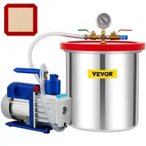 Conjunto de câmara de vácuo VEVOR 5 galões com bomba 5CFM 1/3HP 110V