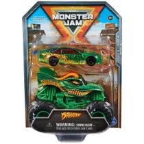 Conjunto de Caminhão Monstro Dragon e Carro de Corrida Monster Jam Escala 1:64 Conjunto de Caminhão Monstro Dragon e Carro de Corrida Monster Jam Escala 1:64