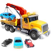 Conjunto de caminhões de reboque de brinquedo Grarain Metal Off-Road e Pickup Race Cars 3+