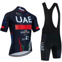 Conjunto de Camisa de Ciclismo Emirados Árabes Unidos 2024 - Manga Curta para Equipe MTB Masculina