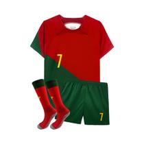Conjunto De Camisa E Calções De Futebol Infantil Para Meninos E Meninas, Fãs De Esportes De Futebol