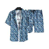 Conjunto de Camisa e Shorts Havaianos Masculinos - Secagem Rápida - Ideal para Praia