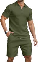 Conjunto de camisa polo e shorts KUYIGO para roupas masculinas de verão Conjunto de camisa polo e shorts KUYIGO para roupas masculinas de verão