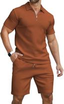 Conjunto de camisas polo e shorts KUYIGO, roupas de verão masculinas Conjunto de camisas polo e shorts KUYIGO, roupas de verão masculinas