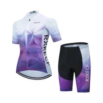 Conjunto De Camiseta De Ciclismo De Manga Curta Para Mulheres RXKECF pro 2023, Kit De Roupas Para Conjunto De Camiseta De Ciclismo De Manga Curta Para Mulheres RXKECF pro 2023, Kit De Roupas Para