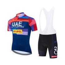 Conjunto De Camiseta De Ciclismo Profissional Masculina Para O Verão, Roupas De Montanha UAE, Traje