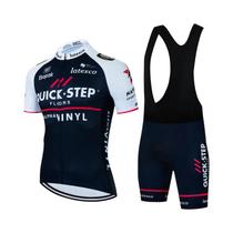 Conjunto De Camiseta De Ciclismo Respirável Para Homens Verão 2024, Uniforme MTB Quick Step, Roupas