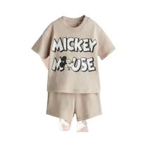 Conjunto De Camiseta De Manga Curta Com Estampa De Desenho Animado E Calções Para Meninos, Roupas De