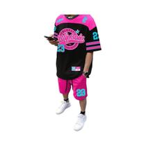 Conjunto De Camiseta De Manga Curta E Calças De Poliéster Impressas Em 3D Para O Verão Masculino,