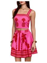 Conjunto de camiseta e saia femininas Outfit Floerns Tropical Crop Conjunto de camiseta e saia femininas Outfit Floerns Tropical Crop