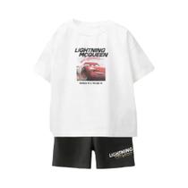 Conjunto De Camiseta E Shorts Com Estampa De Carro De Desenho Animado Para Meninos, Camisetas Conjunto De Camiseta E Shorts Com Estampa De Carro De Desenho Animado Para Meninos, Camisetas