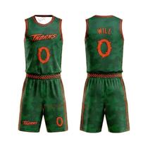 Conjunto De Camiseta E Shorts De Basquete Verde Camo Vineland Thorns GOAT Movie Mesh Sportswear Conjunto De Camiseta E Shorts De Basquete Verde Camo Vineland Thorns GOAT Movie Mesh Sportswear