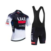 Conjunto De Camiseta E Shorts De Ciclismo De Secagem Rápida Para Homens E Mulheres Tour 2025 UAE
