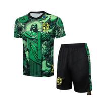 Conjunto De Camiseta E Shorts De Futebol De Secagem Rápida Para Adultos E Crianças Edição Jesus