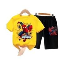 Conjunto De Camiseta E Shorts De Manga Curta Para Meninos Do Homem-Aranha, Roupas Infantis, Conjunto De Camiseta E Shorts De Manga Curta Para Meninos Do Homem-Aranha, Roupas Infantis,
